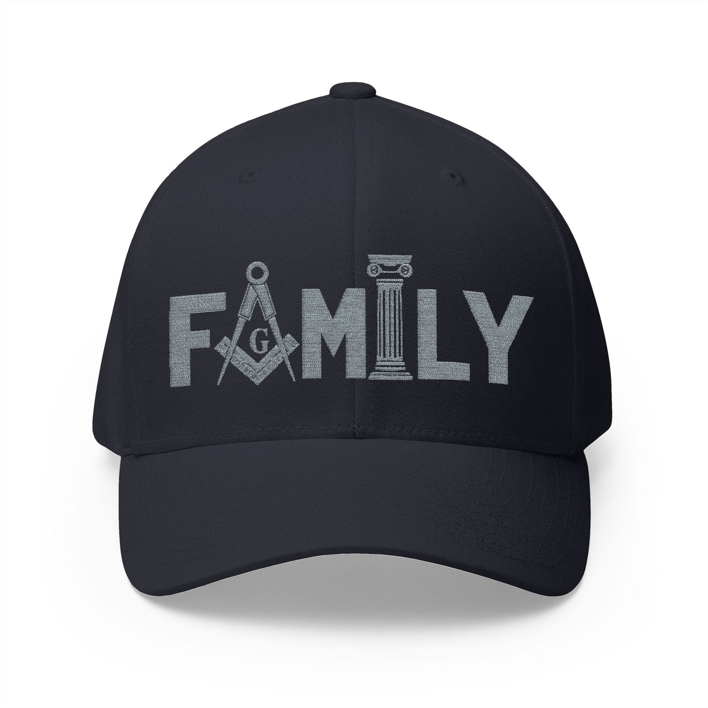 "Family First" Fitted Embroidered Hat