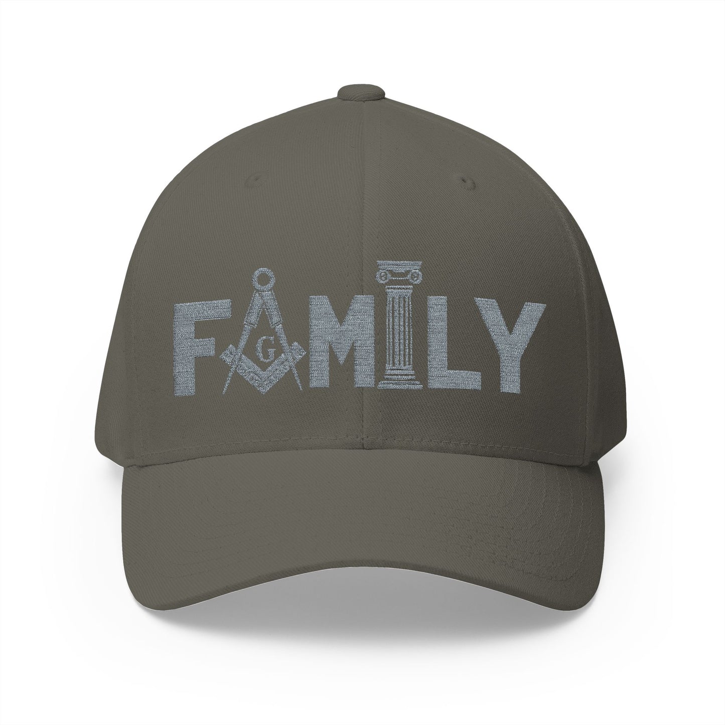 "Family First" Fitted Embroidered Hat