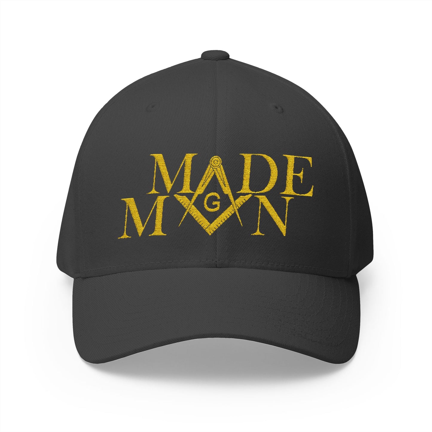 "Made Man Hat" Fitted Embroidered Hat