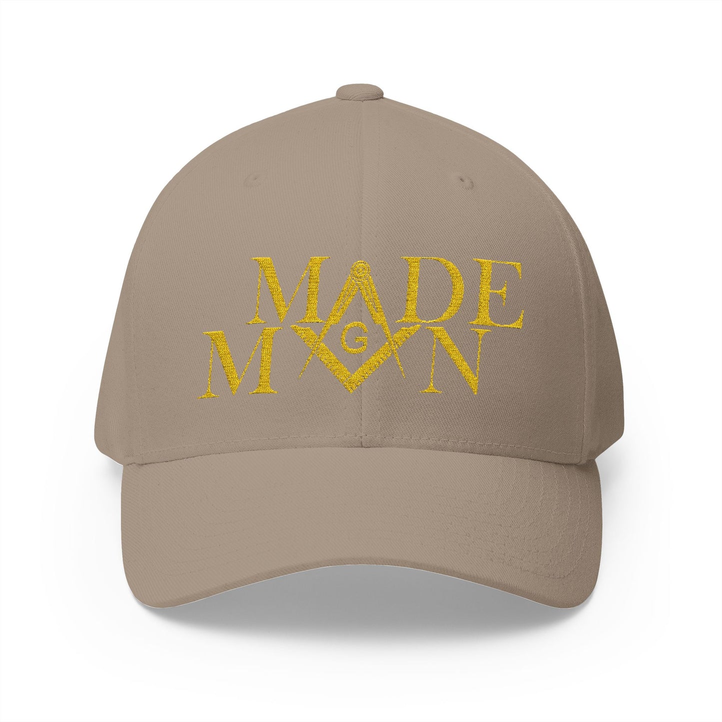 "Made Man Hat" Fitted Embroidered Hat
