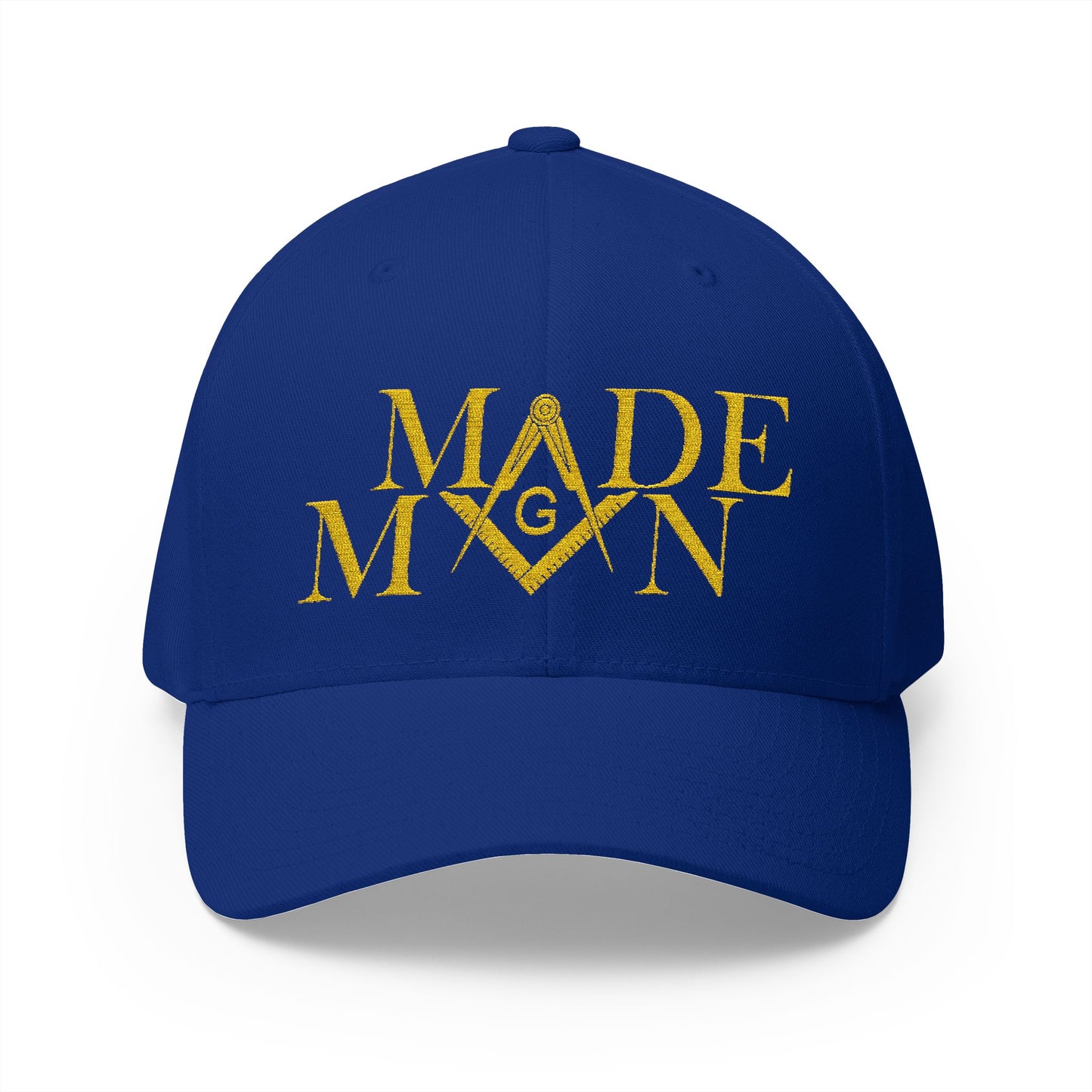 "Made Man Hat" Fitted Embroidered Hat