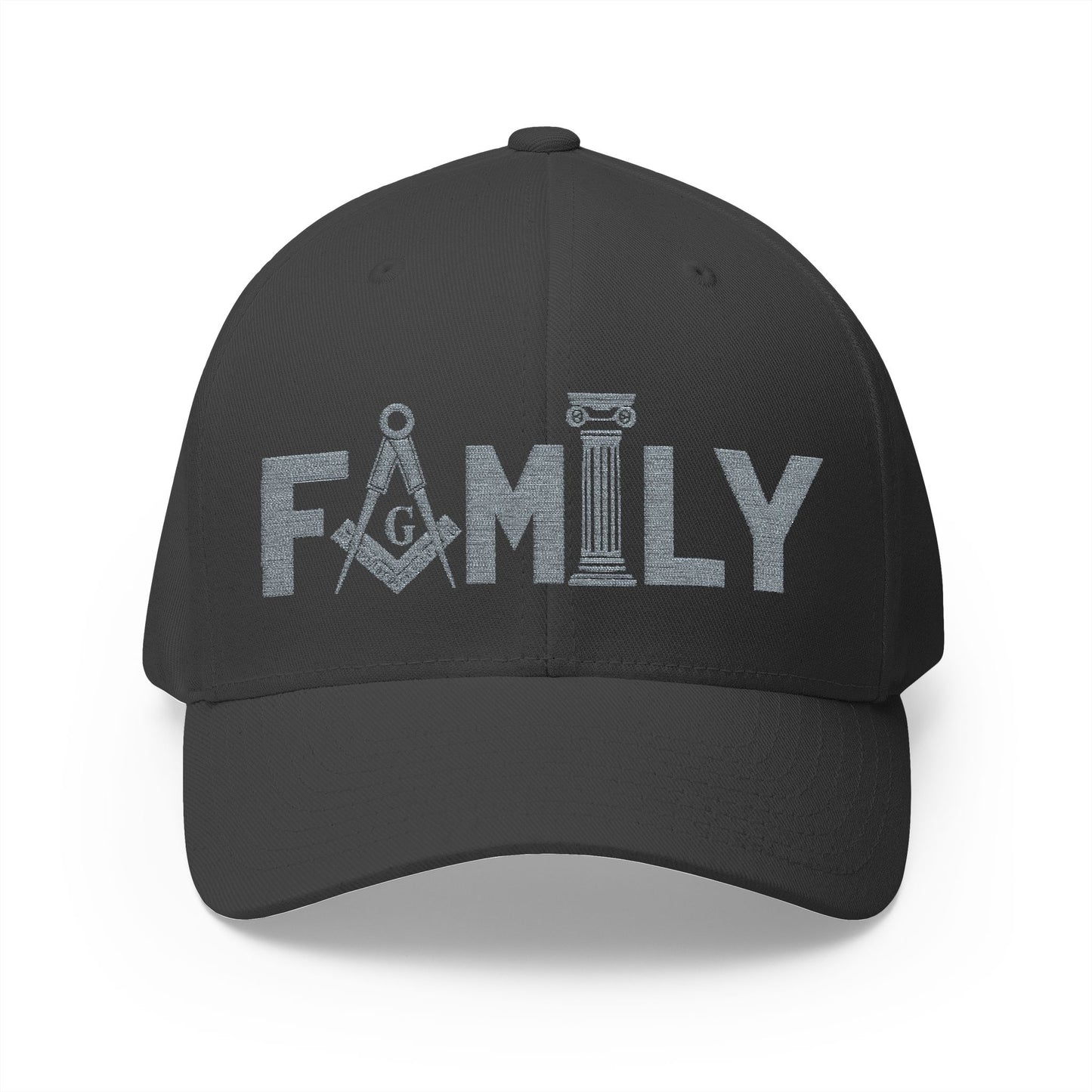 "Family First" Fitted Embroidered Hat