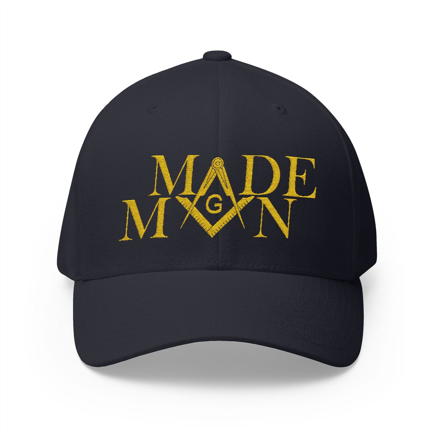 "Made Man Hat" Fitted Embroidered Hat