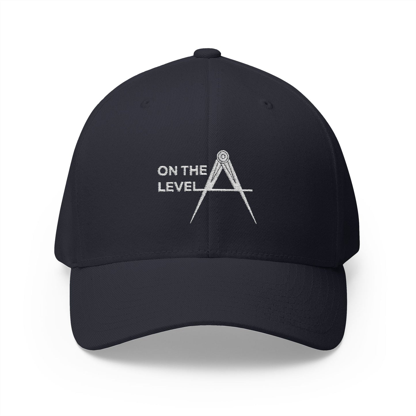 "On the Level" Fitted Embroidered Hat
