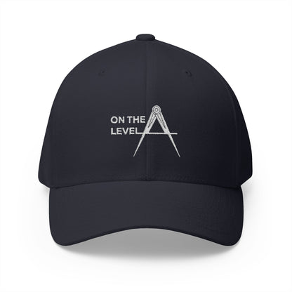 "On the Level" Fitted Embroidered Hat
