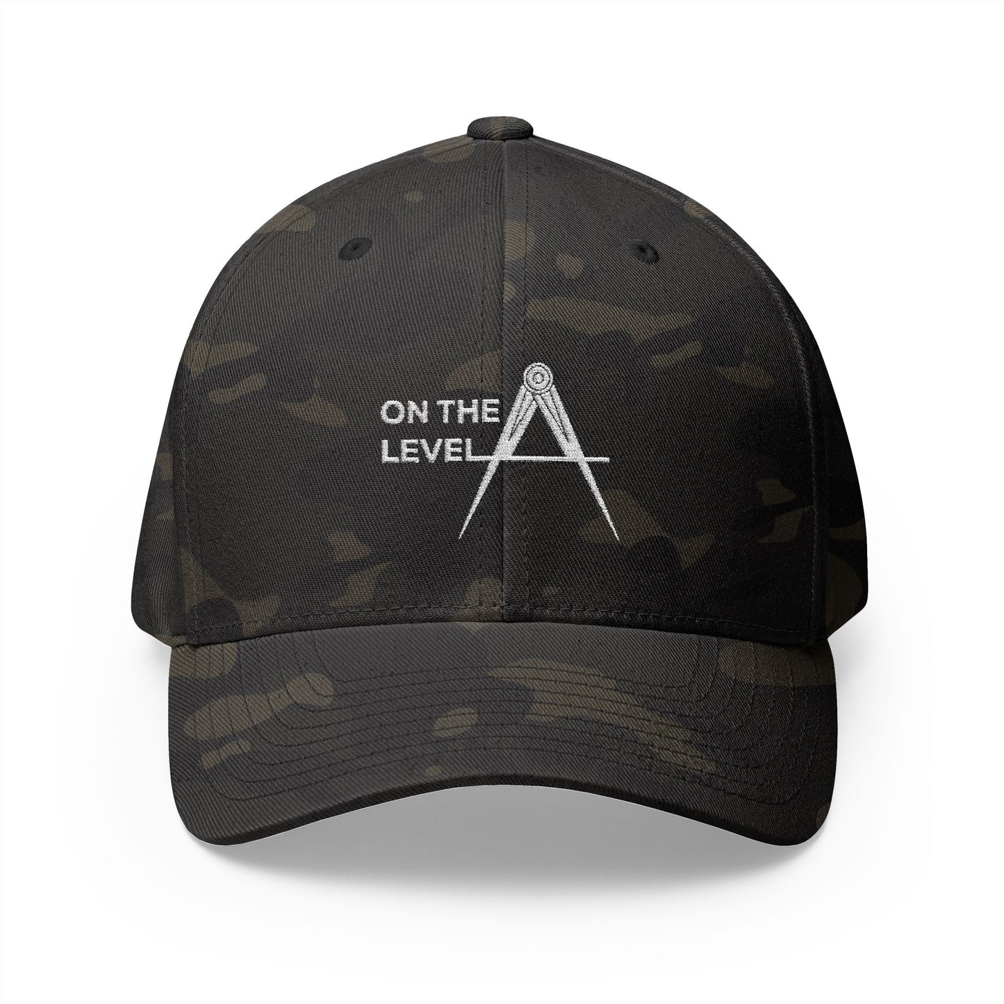 "On the Level" Fitted Embroidered Hat