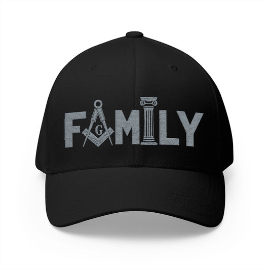"Family First" Fitted Embroidered Hat