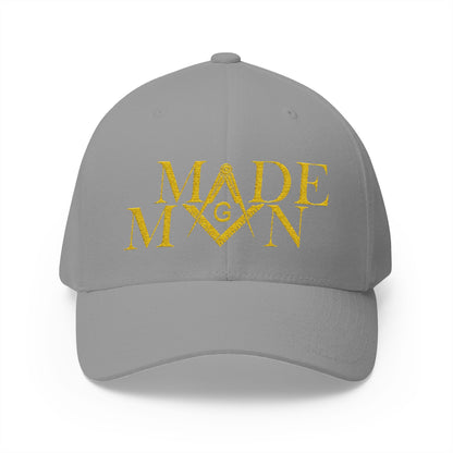 "Made Man Hat" Fitted Embroidered Hat
