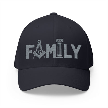 "Family First" Fitted Embroidered Hat