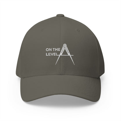 "On the Level" Fitted Embroidered Hat