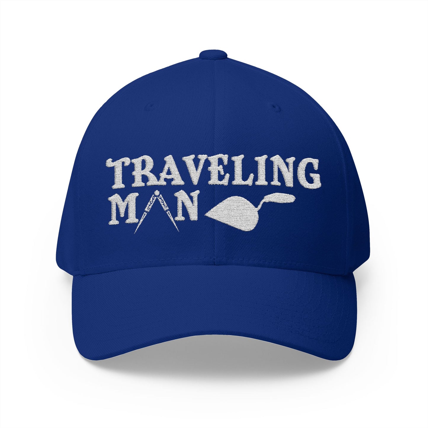 "A Traveling Man" Fitted Embroidered Hat