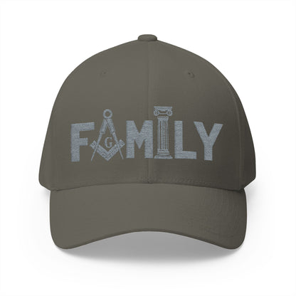 "Family First" Fitted Embroidered Hat
