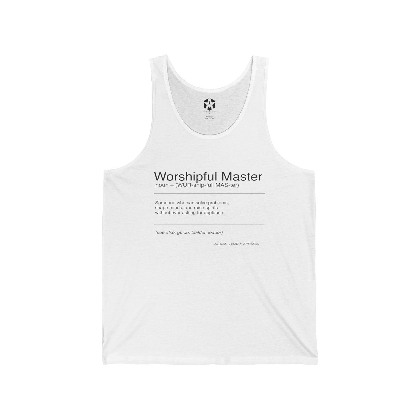 "Worshipful Master - Defined" Tank