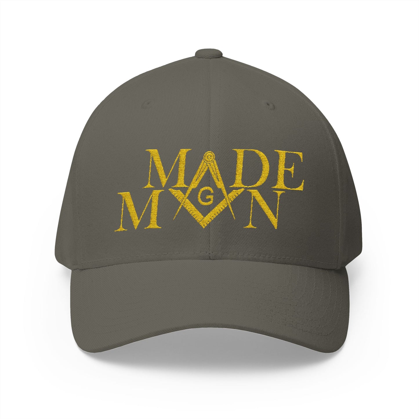 "Made Man Hat" Fitted Embroidered Hat