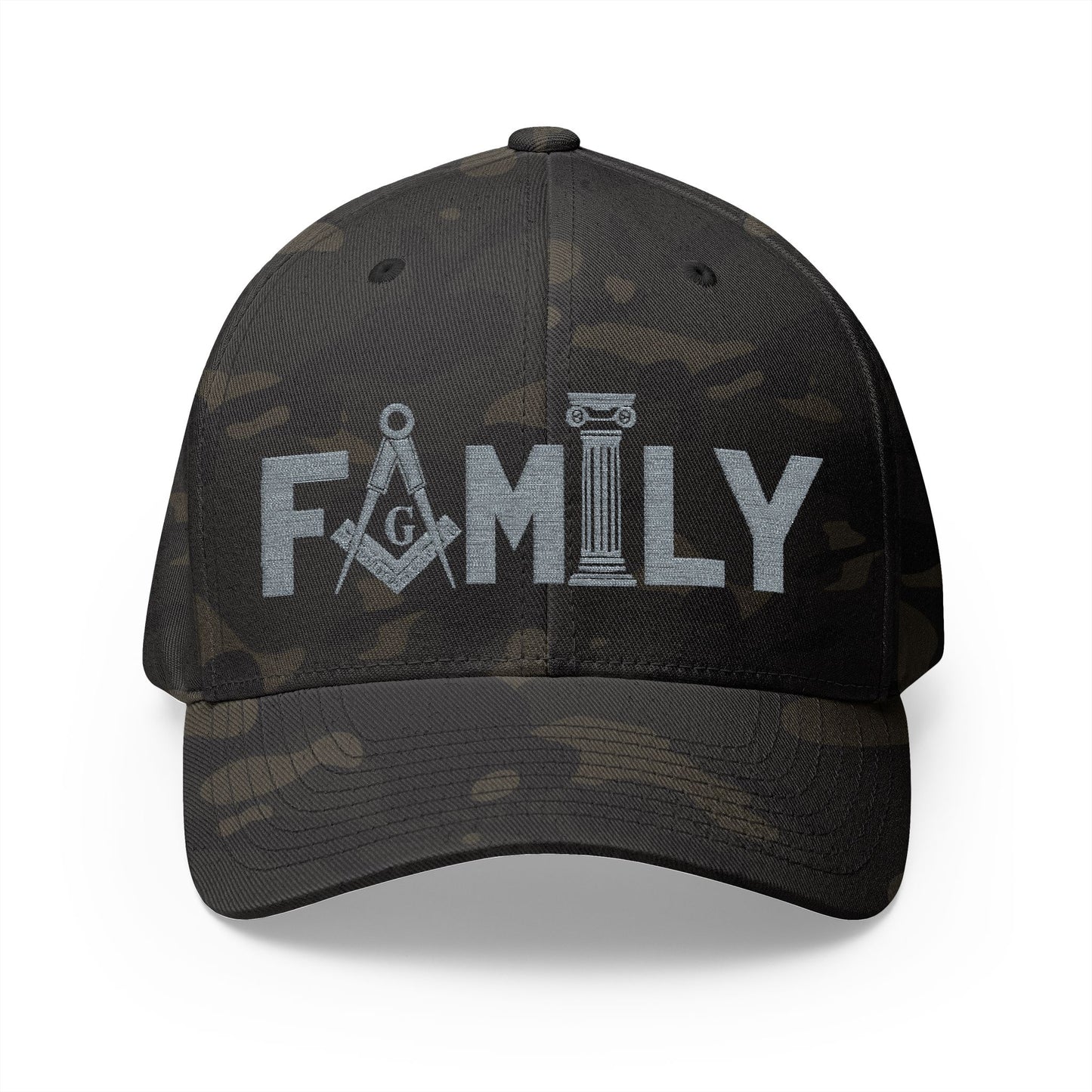 "Family First" Fitted Embroidered Hat
