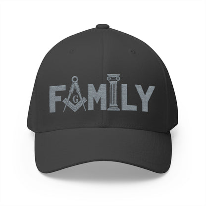"Family First" Fitted Embroidered Hat