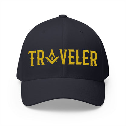 "Traveler" Fitted Embroidered Hat