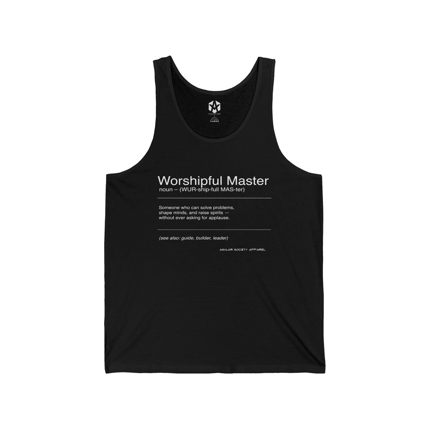 "Worshipful Master - Defined" Tank