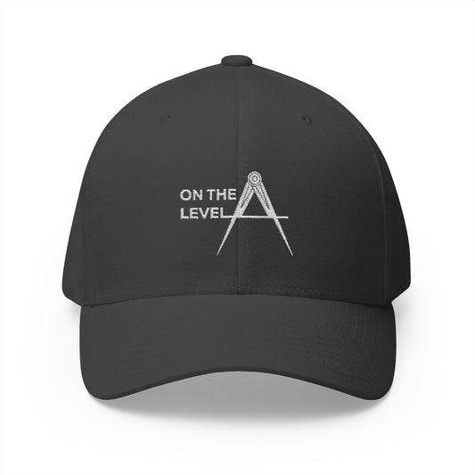 "On the Level" Fitted Embroidered Hat