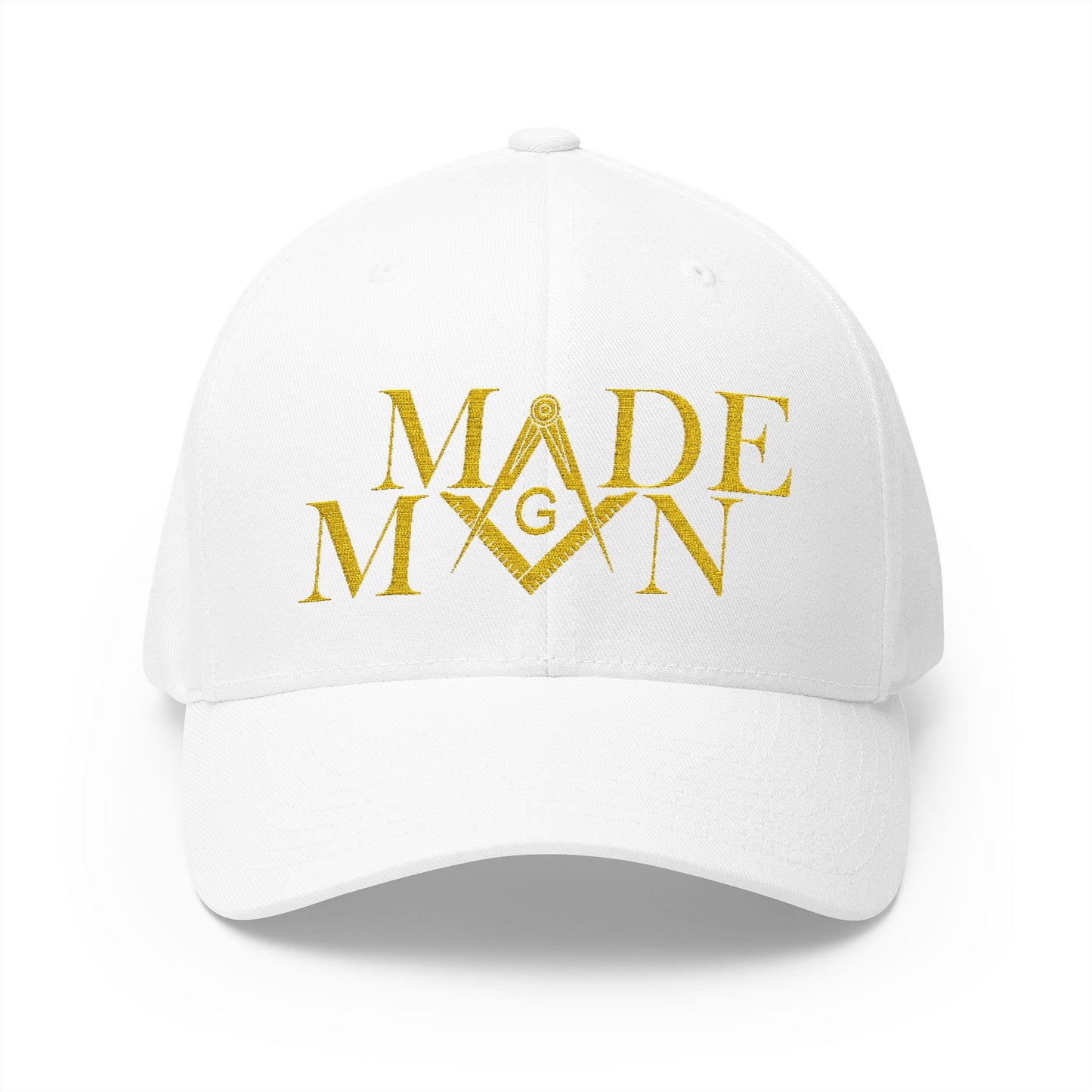 "Made Man Hat" Fitted Embroidered Hat