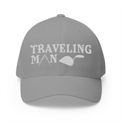"A Traveling Man" Fitted Embroidered Hat