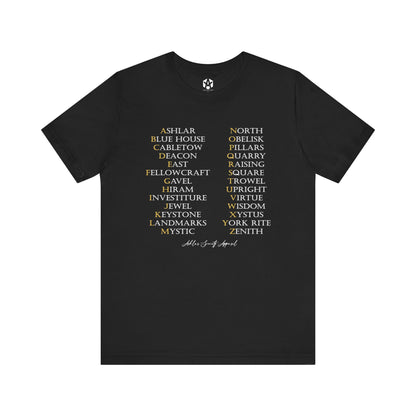 "Masonic Alphabet" Tee