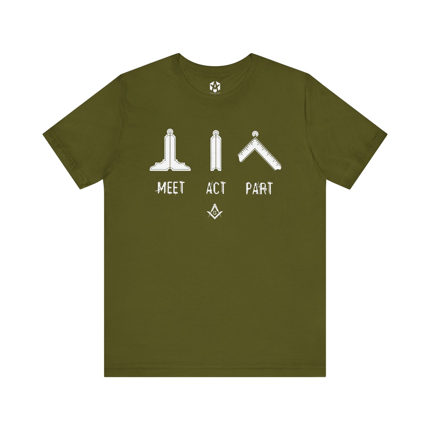 "Meet, Act, Part" Tee