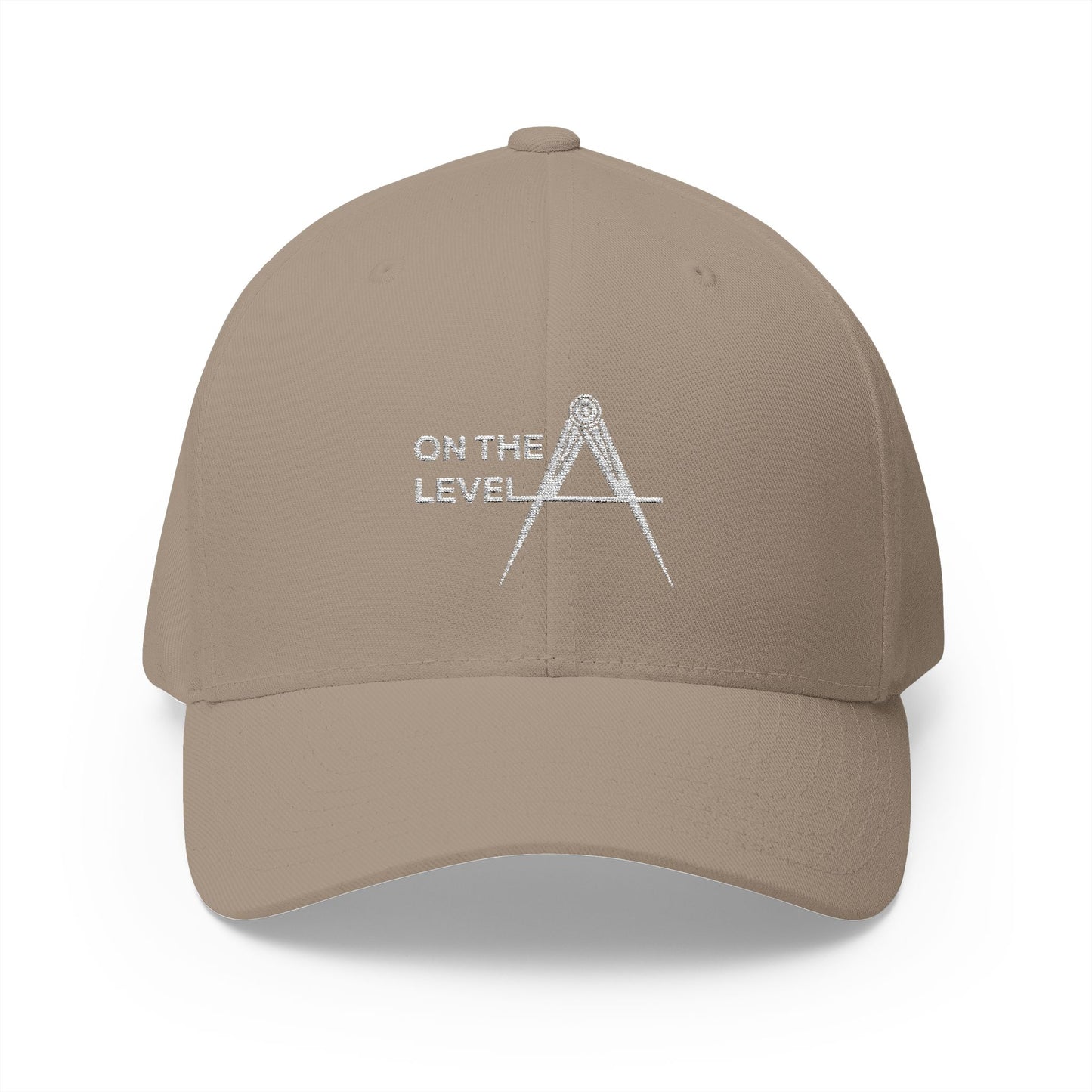 "On the Level" Fitted Embroidered Hat