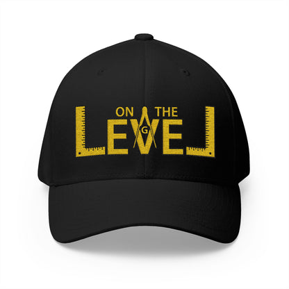 "On the Level" Fitted Embroidered Hat