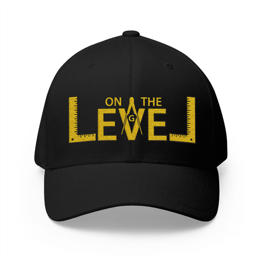 "On the Level" Fitted Embroidered Hat