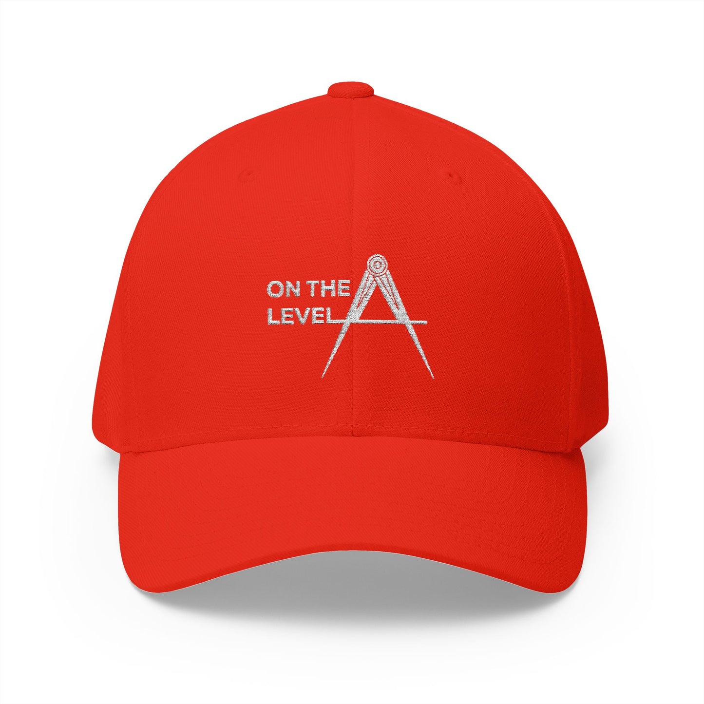 "On the Level" Fitted Embroidered Hat