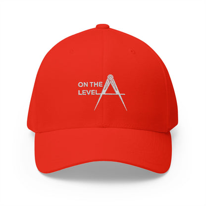 "On the Level" Fitted Embroidered Hat