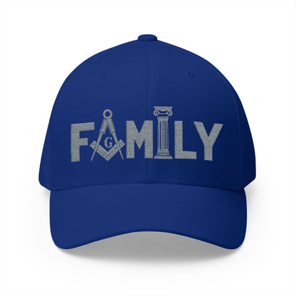 "Family First" Fitted Embroidered Hat